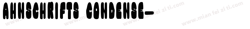 ahnschriftS Condense字体转换